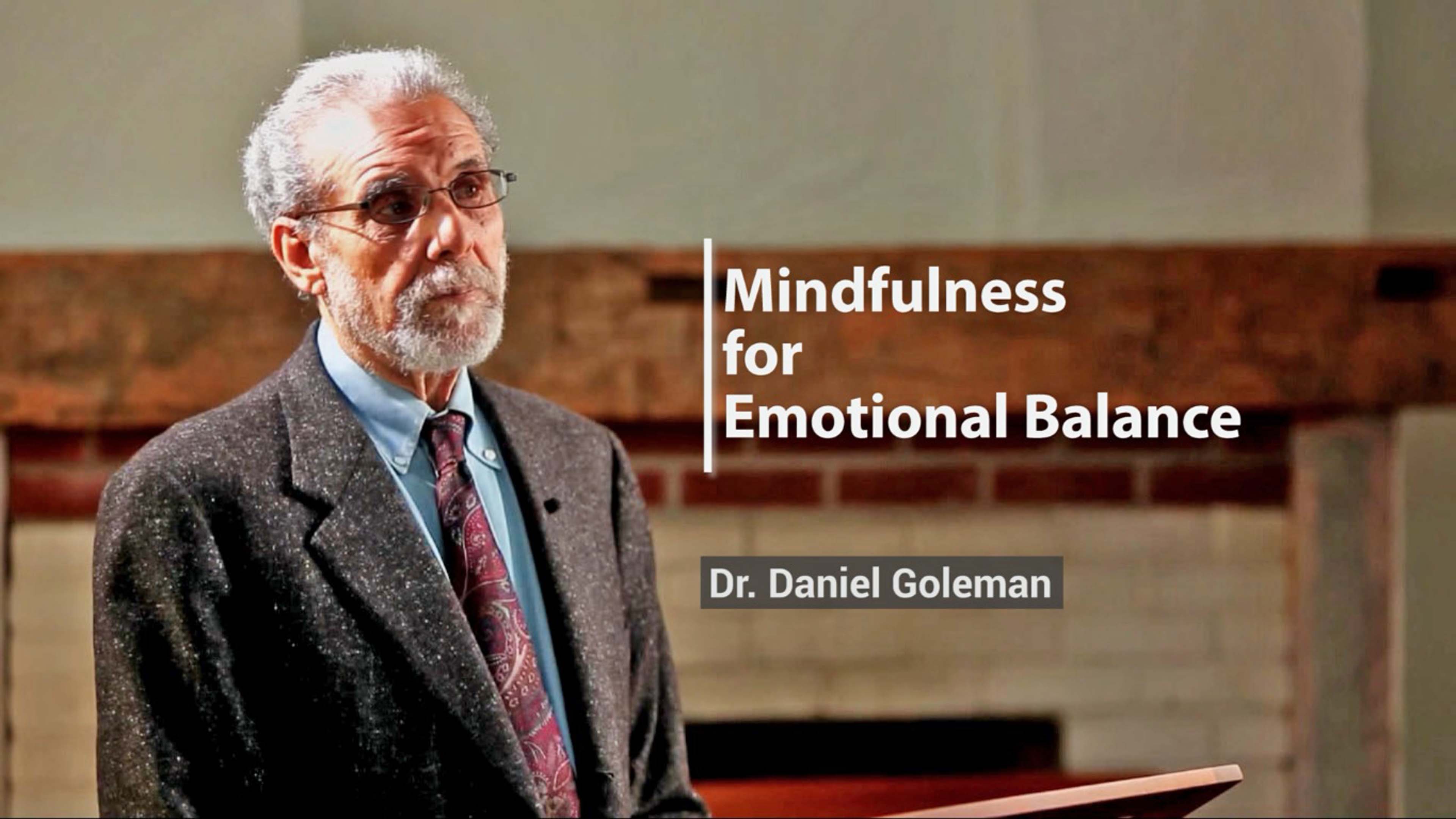 Dr. Daniel Goleman at Global Mindfulness Summit 2018