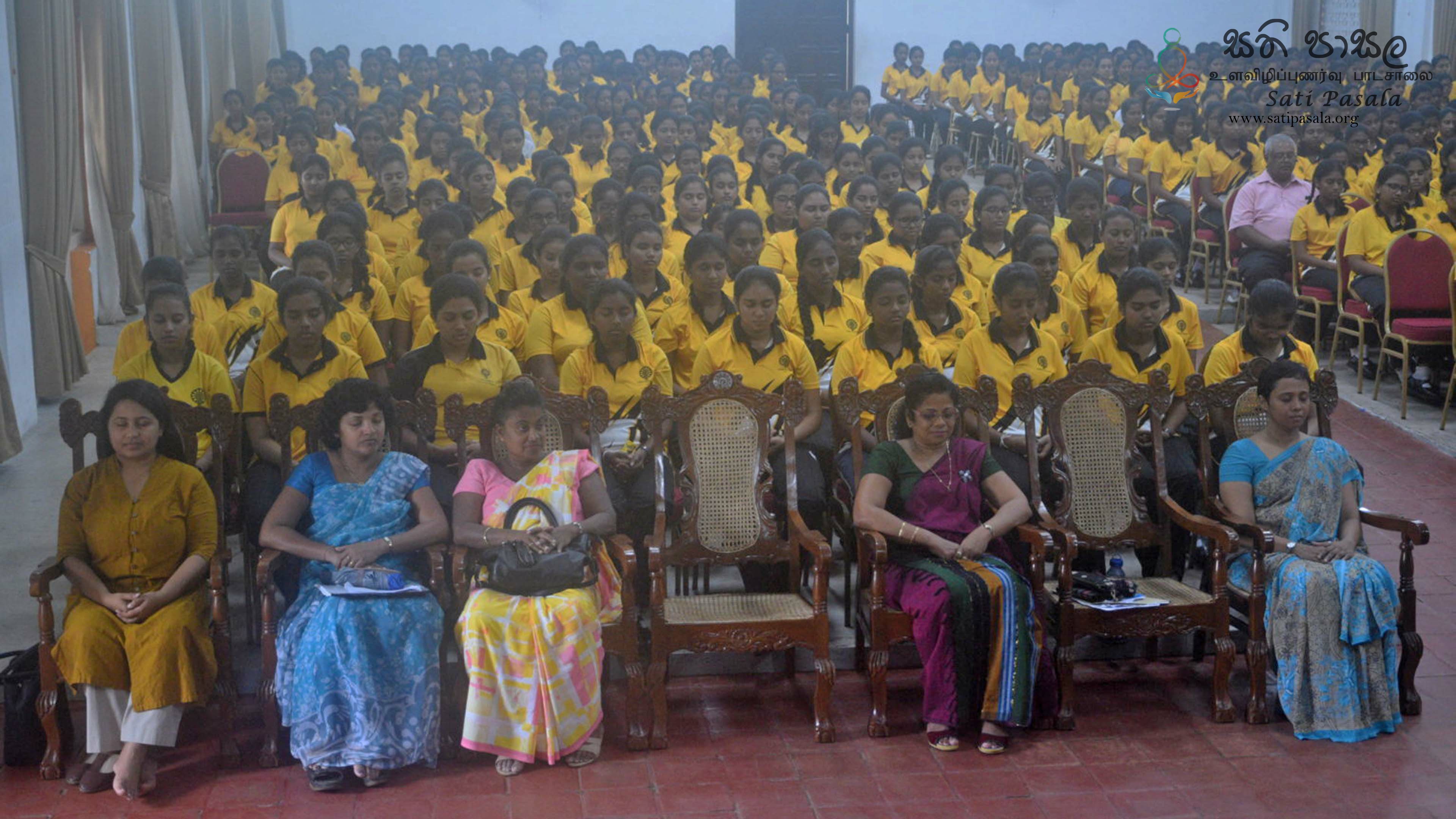 Sati Pasala Mindfulness Program at Anula Vidyalaya, Nugegoda