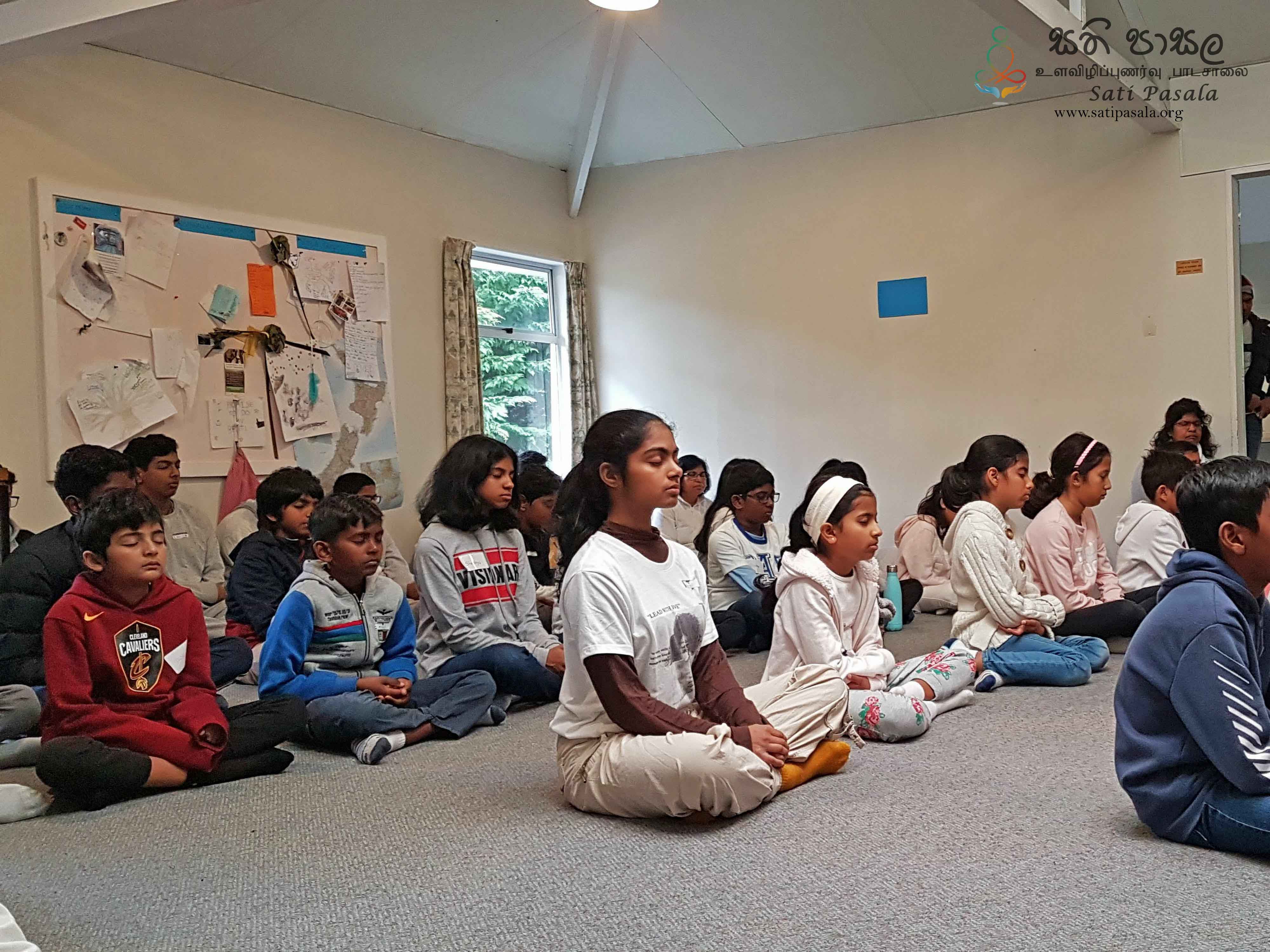 Workshop on Mindfulness at Huntleigh Guide Centre in Crofton Downs, Wellington, New Zealand