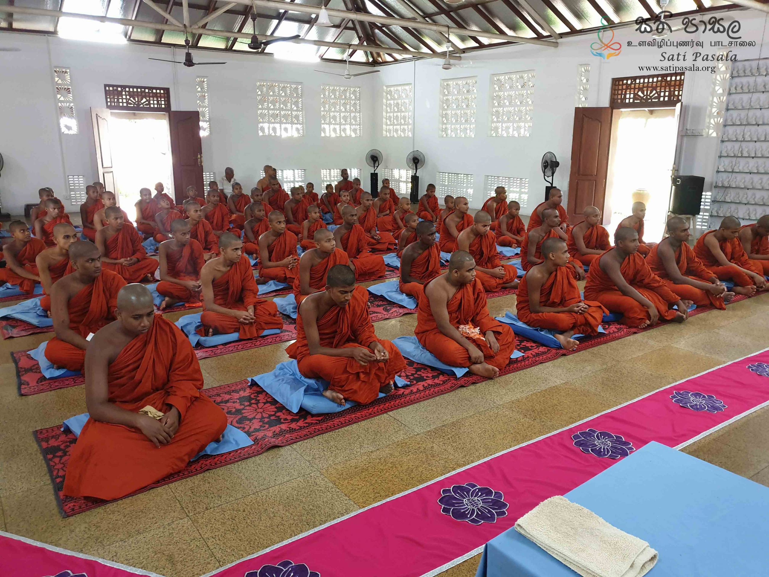 Sati Pasala Mindfulness Programme at Vipasana Meditation Center, Kalalgoda